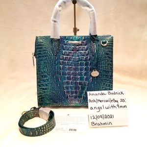 Brahmin Caroline Dragon NEW WITH TAG Satchel Croc Handbag